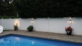 A recent swimming pool lighting job in the area